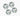 Melamine Assorted Dessert Plates - Hydrangea
